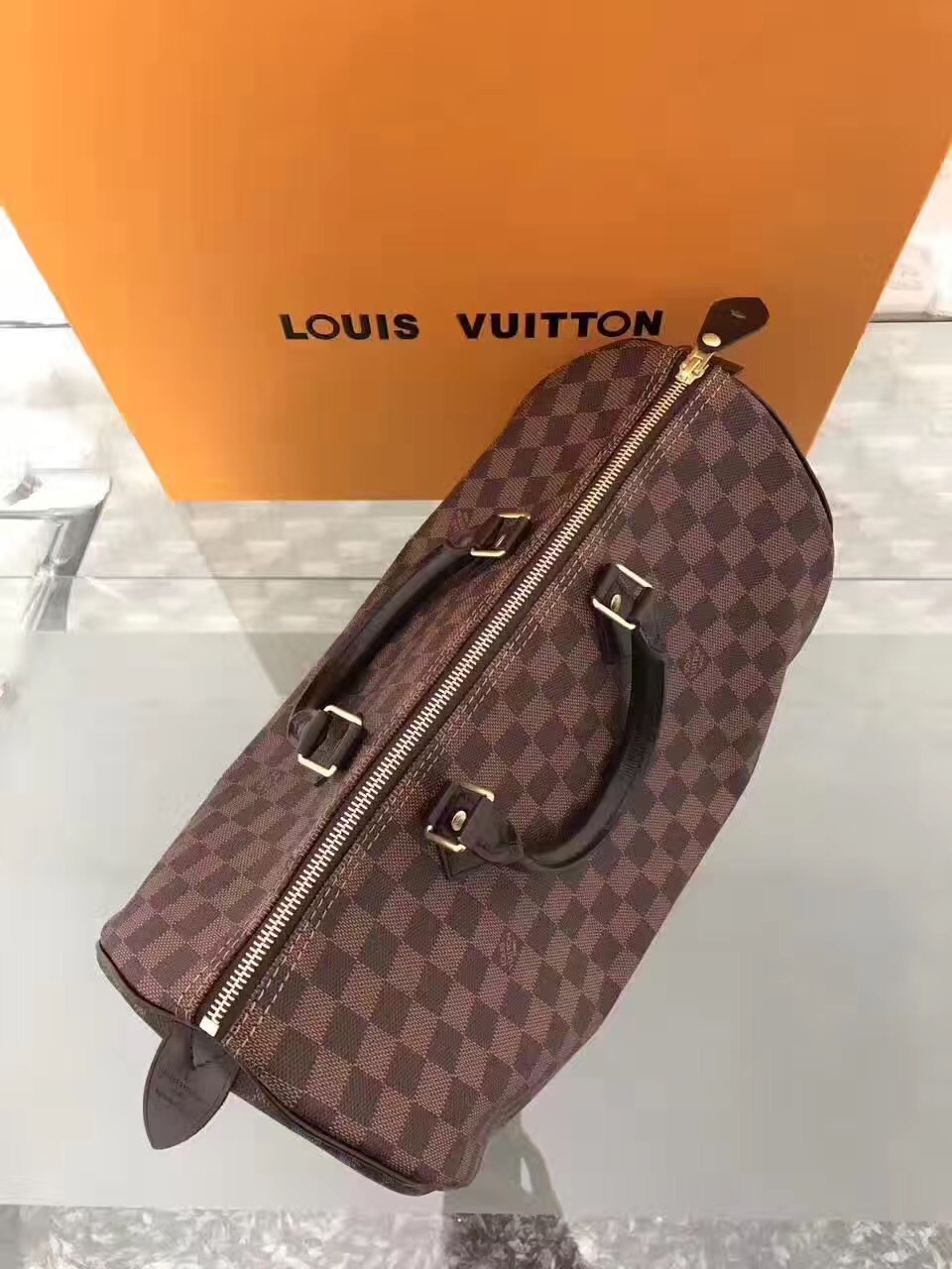 LV Louis Vuitton damier speedy handbags