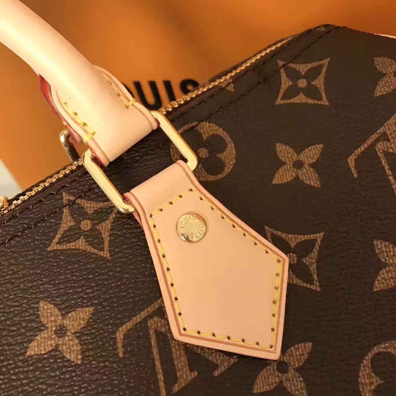 LV Louis Vuitton 30cm speedy monogram shoulder handbags