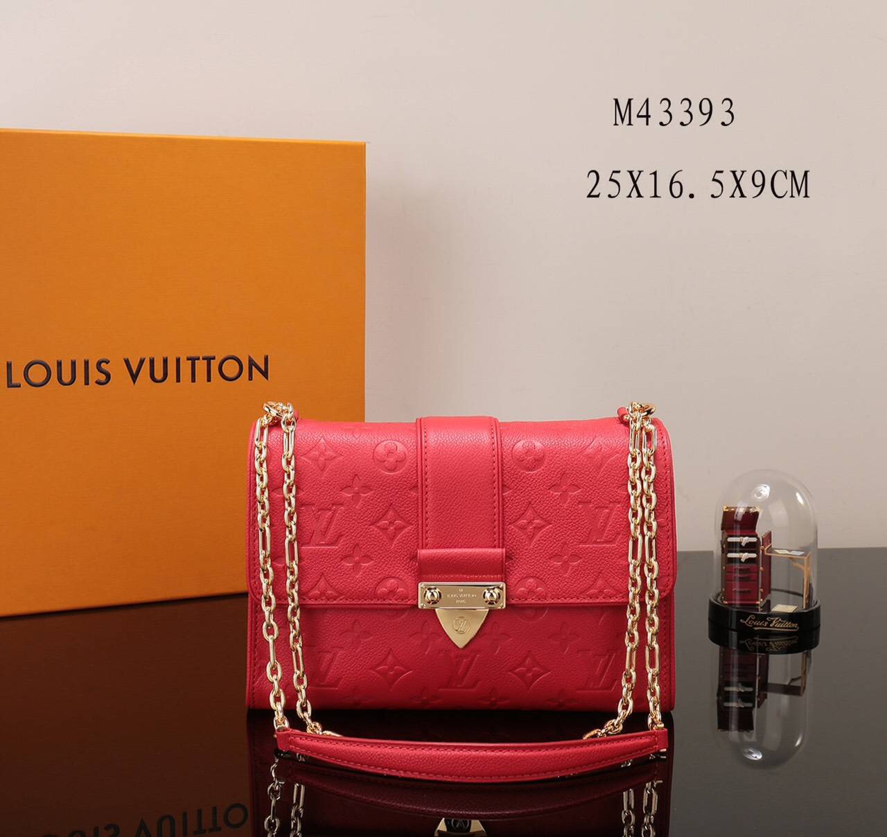 LV Louis Vuitton Saint Sulpice Monogram Real M43393 Handbags bags Red - $354.00 : Luxury Shop