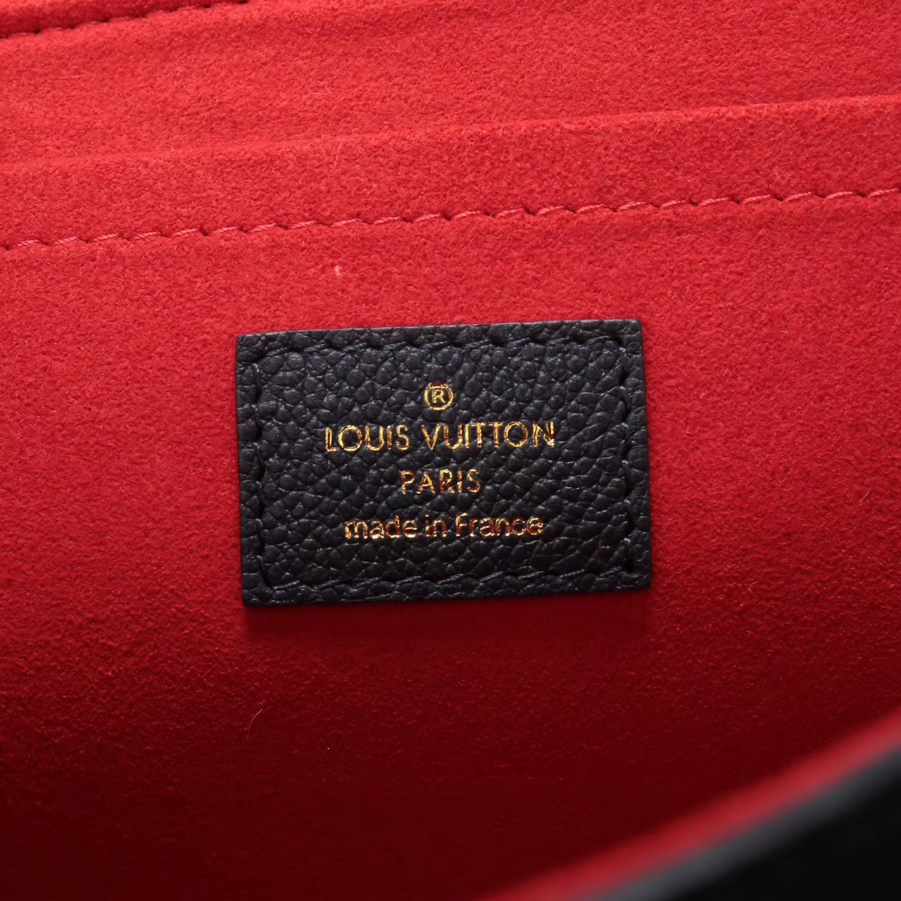LV Louis Vuitton Saint Sulpice Monogram Real M43394 Leather Handbags bags Black