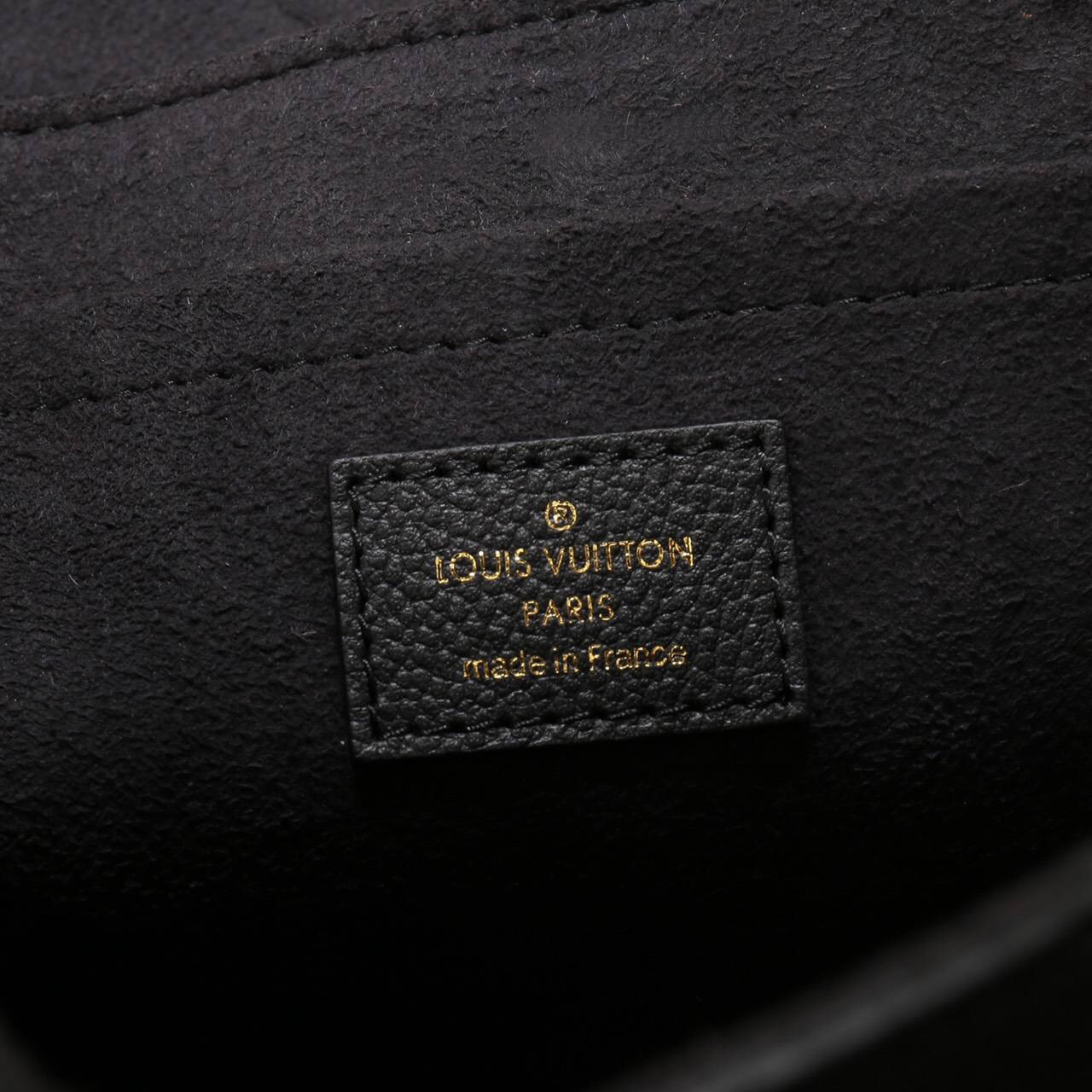 LV Louis Vuitton Saint Sulpice Monogram Real M43392 Leather Handbags bags Black