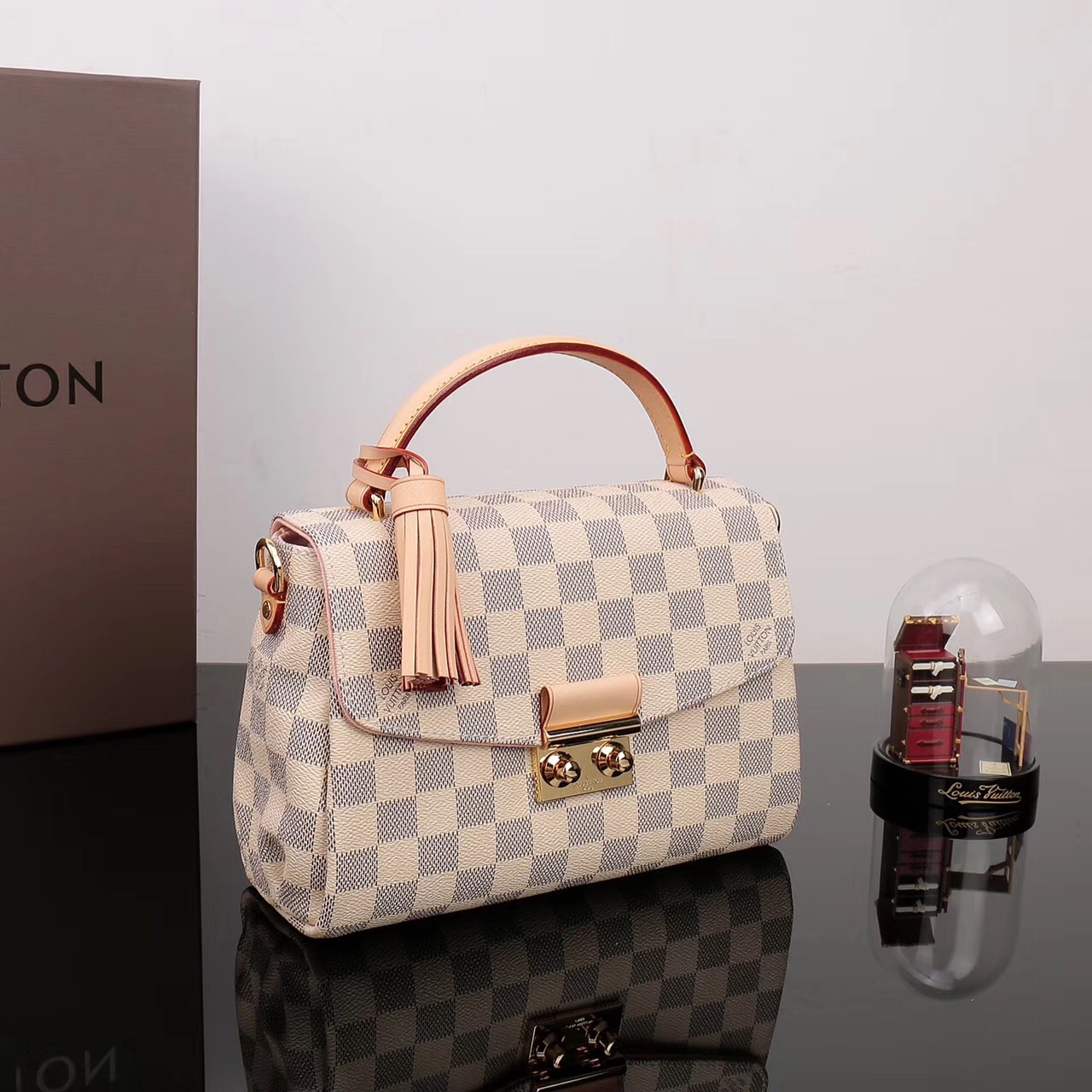 LV Louis Vuitton Croisette Damier bags N41581 Handbags White