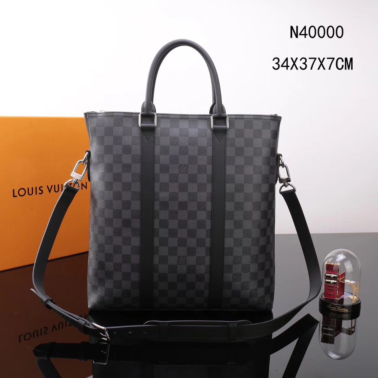 LV Louis Vuitton Explorer Tote Eclipse bags N40000 Monogram Handbags