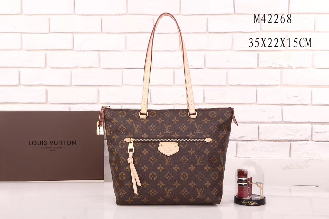 LV Louis Vuitton Iena Monogram Handbags M42268 bags Brown