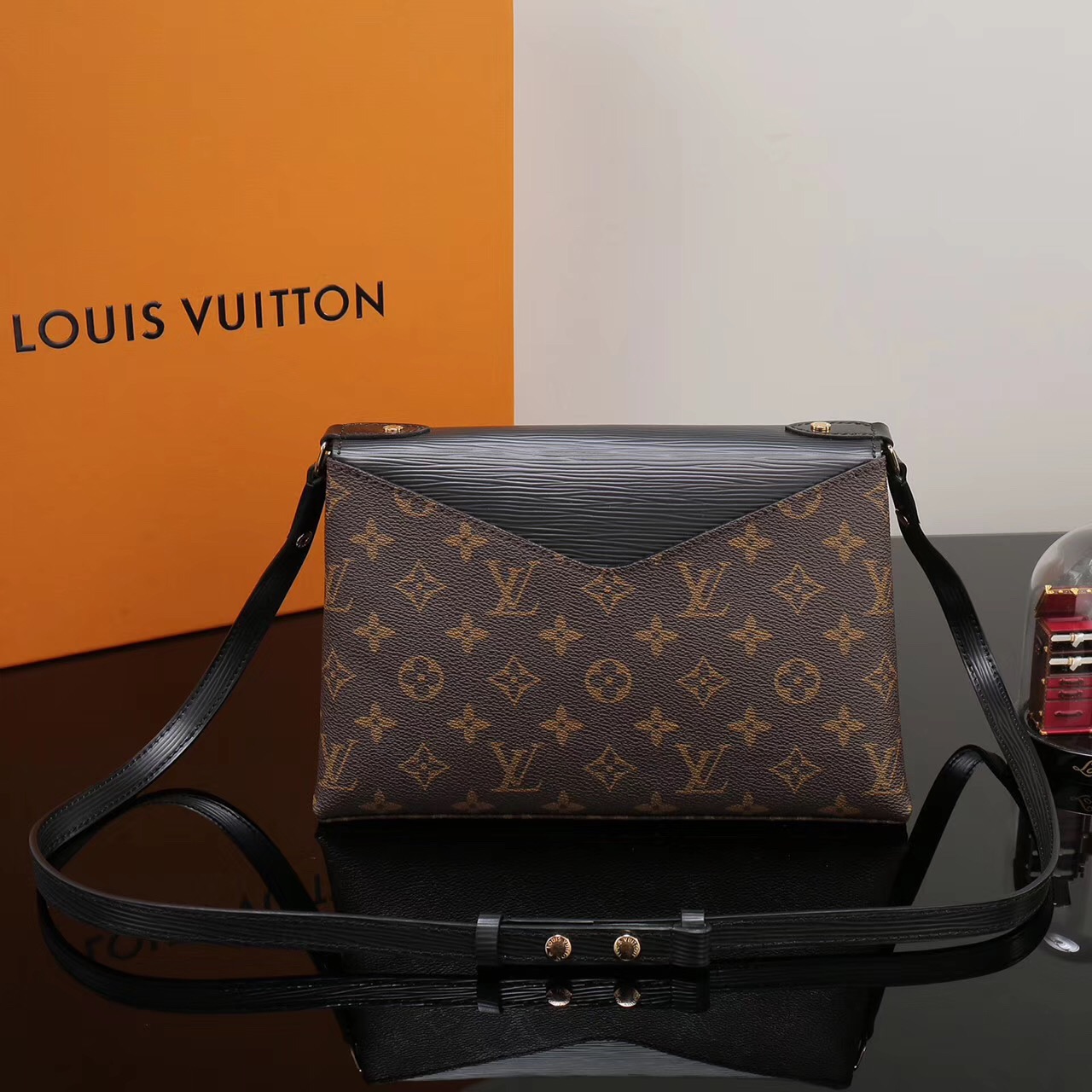 LV Louis Vuitton Monogram Saint Michel Epi bags M44031 Handbags Black