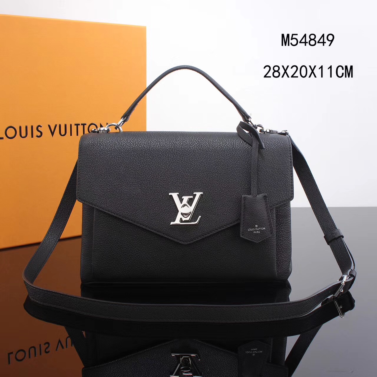 Louis Vuitton Lockme Lockme Shopper, Black