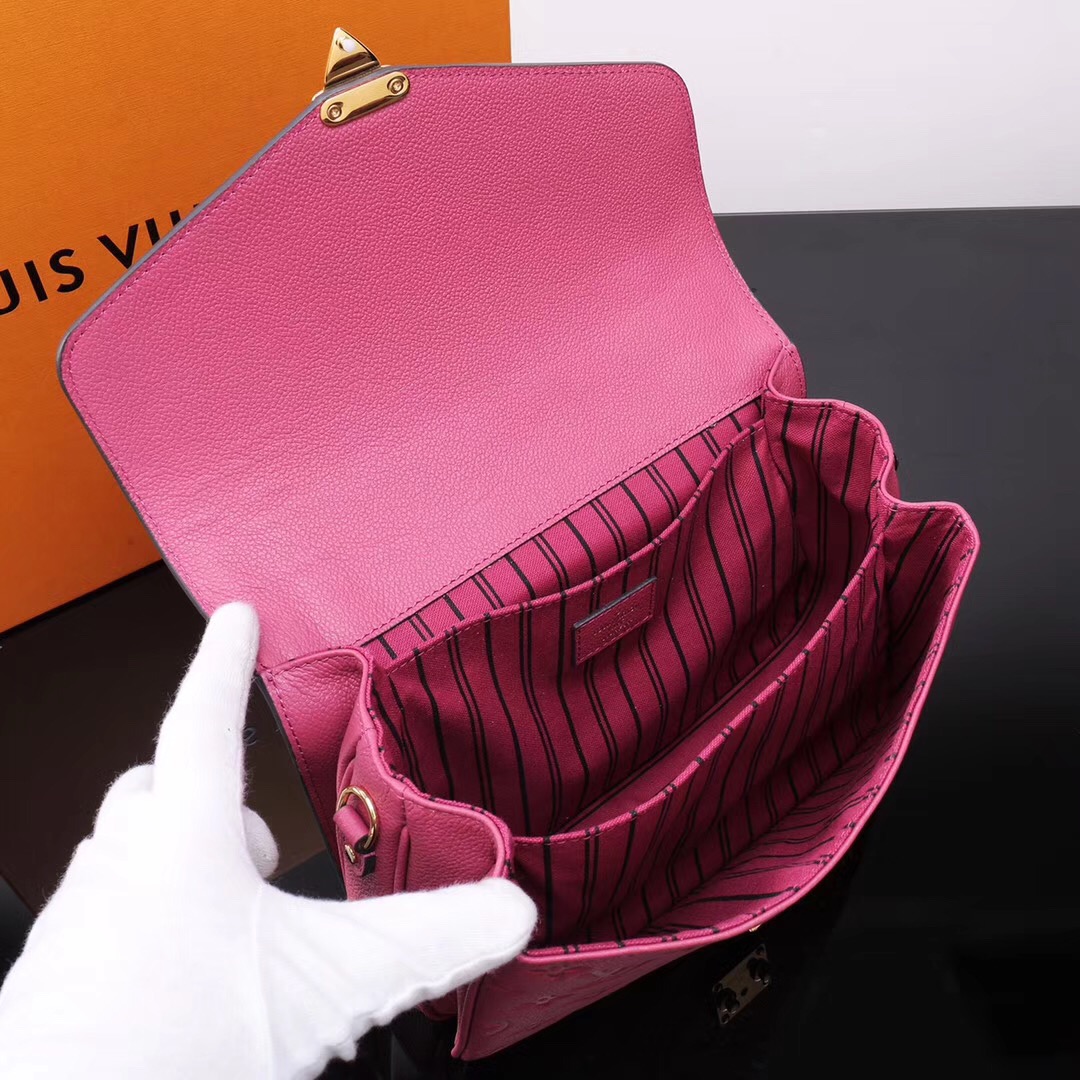LV Louis Vuitton Monogram Pochette Metis Leather Handbags M43737 bags Rose