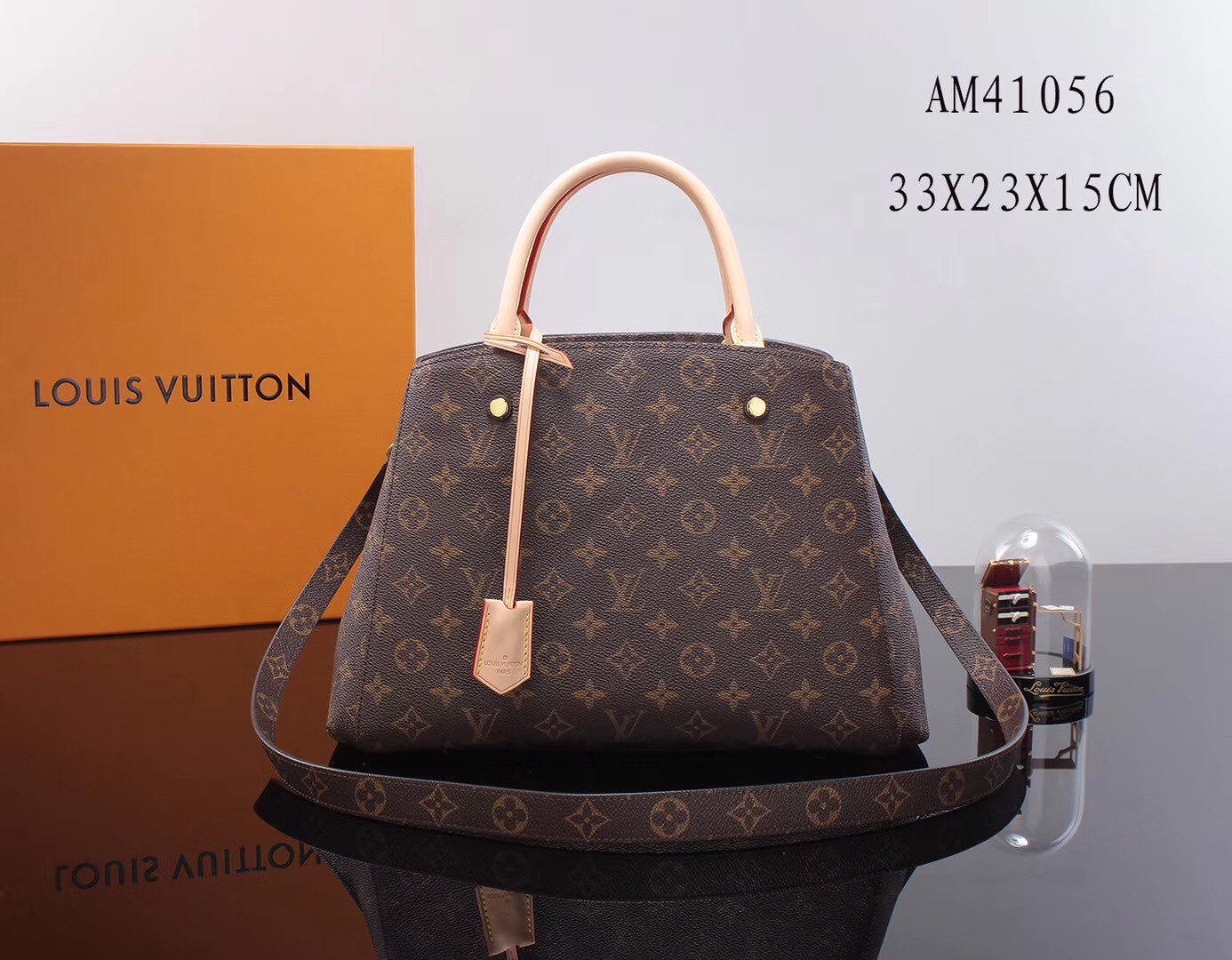LV Louis Vuitton Monogram M41056 Montaigne Handbags bags Brown