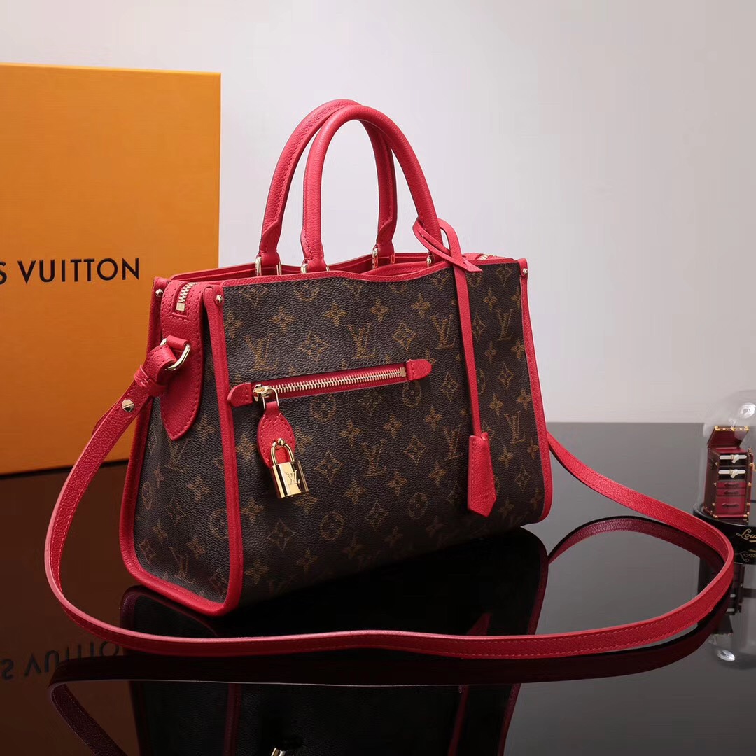 louis vuitton red tote