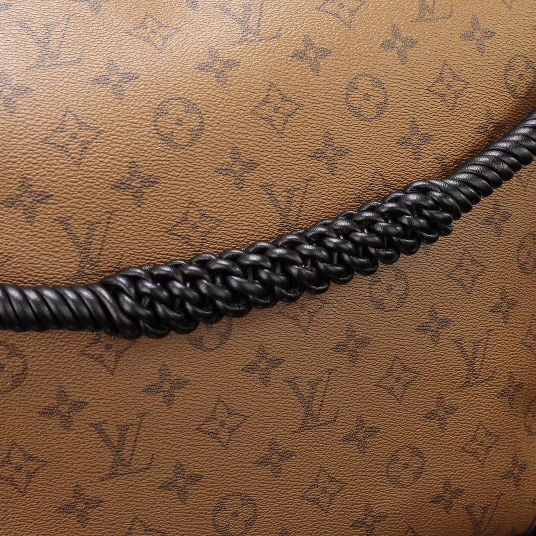 LV Louis Vuitton Monogram Triangle M44130 Softy Handbags bags Brown