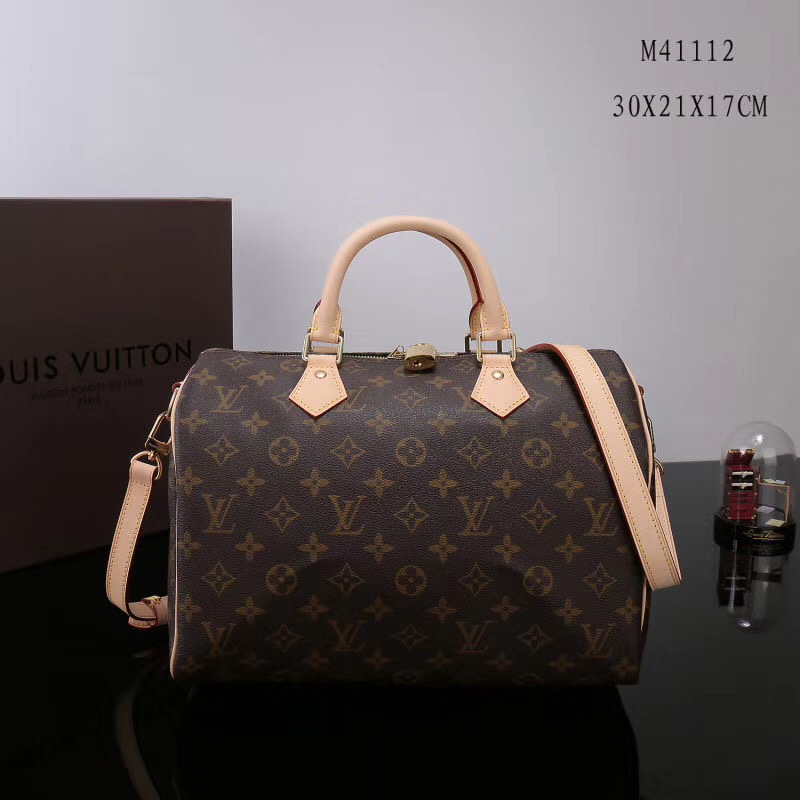 LV Louis Vuitton Speedy 30 Monogram bags M41112 Handbags Brown