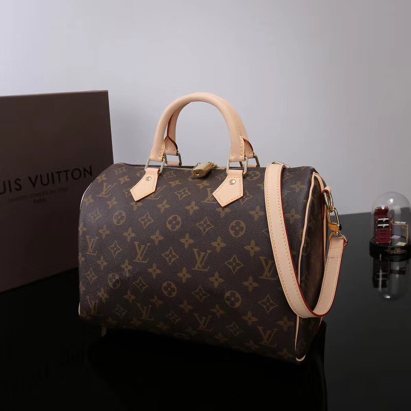 LV Louis Vuitton Speedy 30 Monogram bags M41112 Handbags Brown