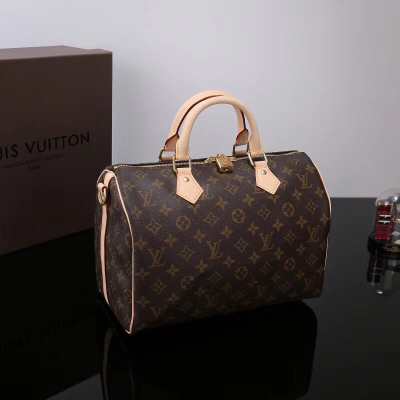 LV Louis Vuitton Speedy 30 Monogram bags M41112 Handbags Brown