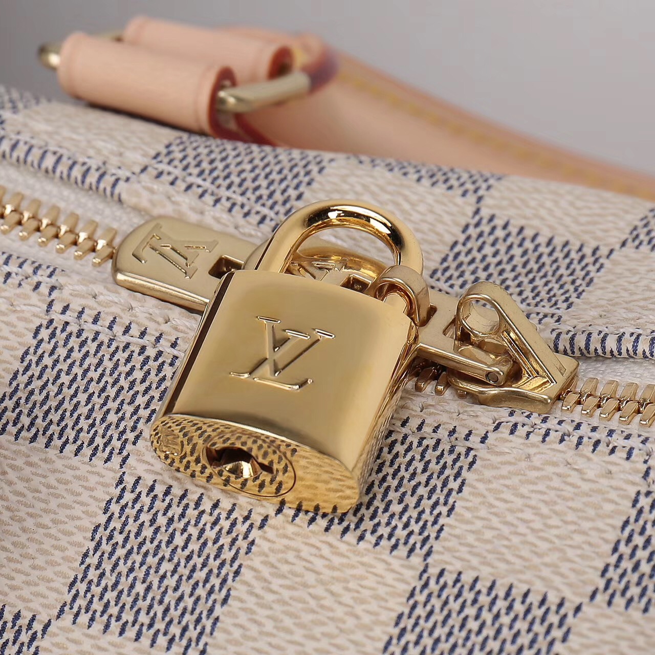 LV Louis Vuitton Speedy 25 Damier bags N41374 Handbags White