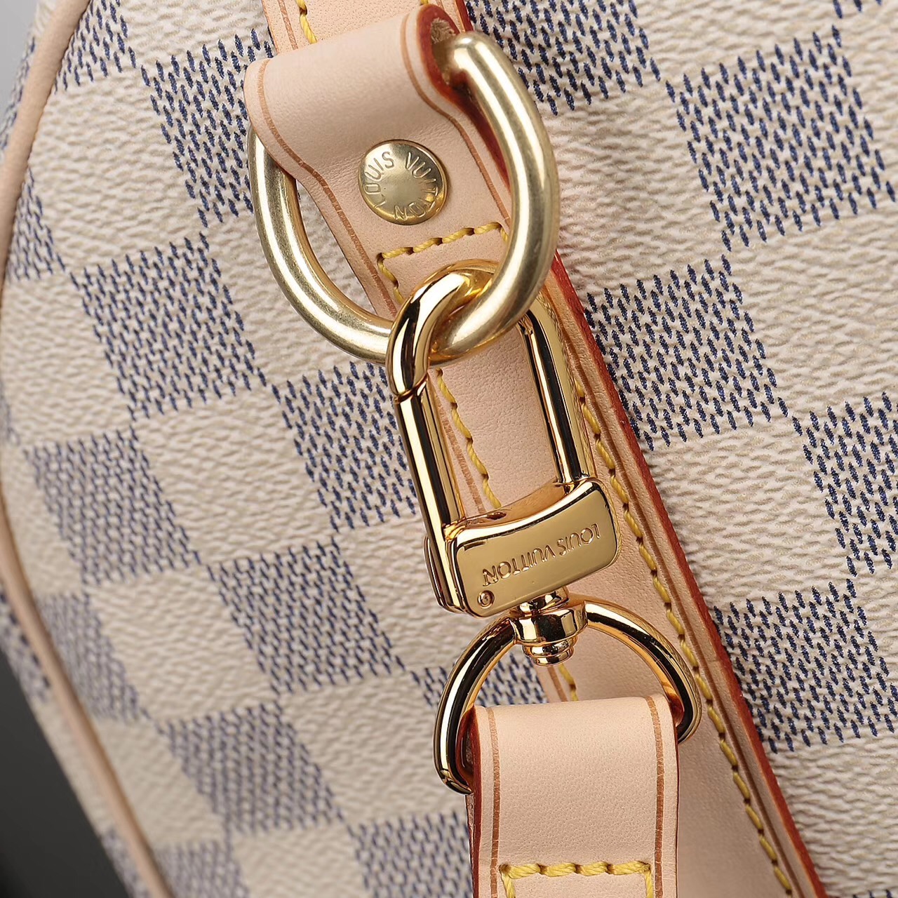 LV Louis Vuitton Speedy 25 Damier bags N41374 Handbags White