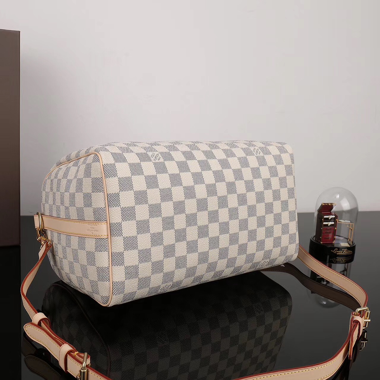 LV Louis Vuitton Speedy 30 Damier bags N41373 Handbags White