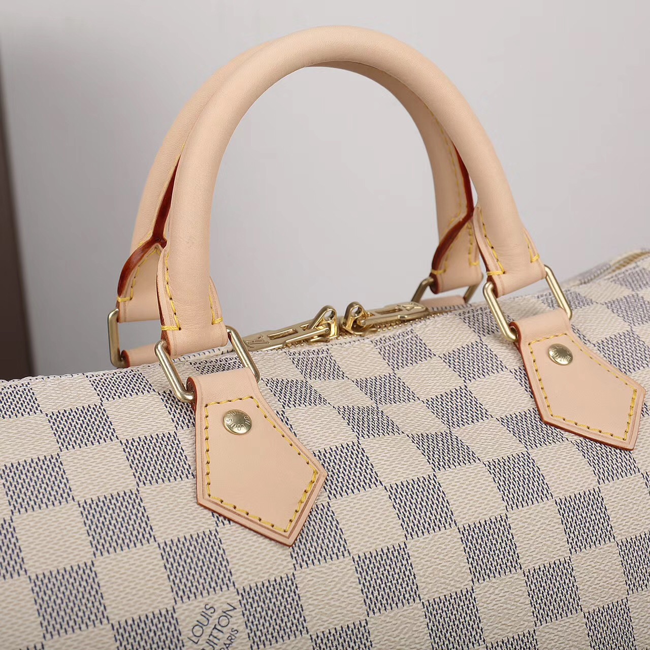 LV Louis Vuitton Speedy 30 Damier bags N41373 Handbags White