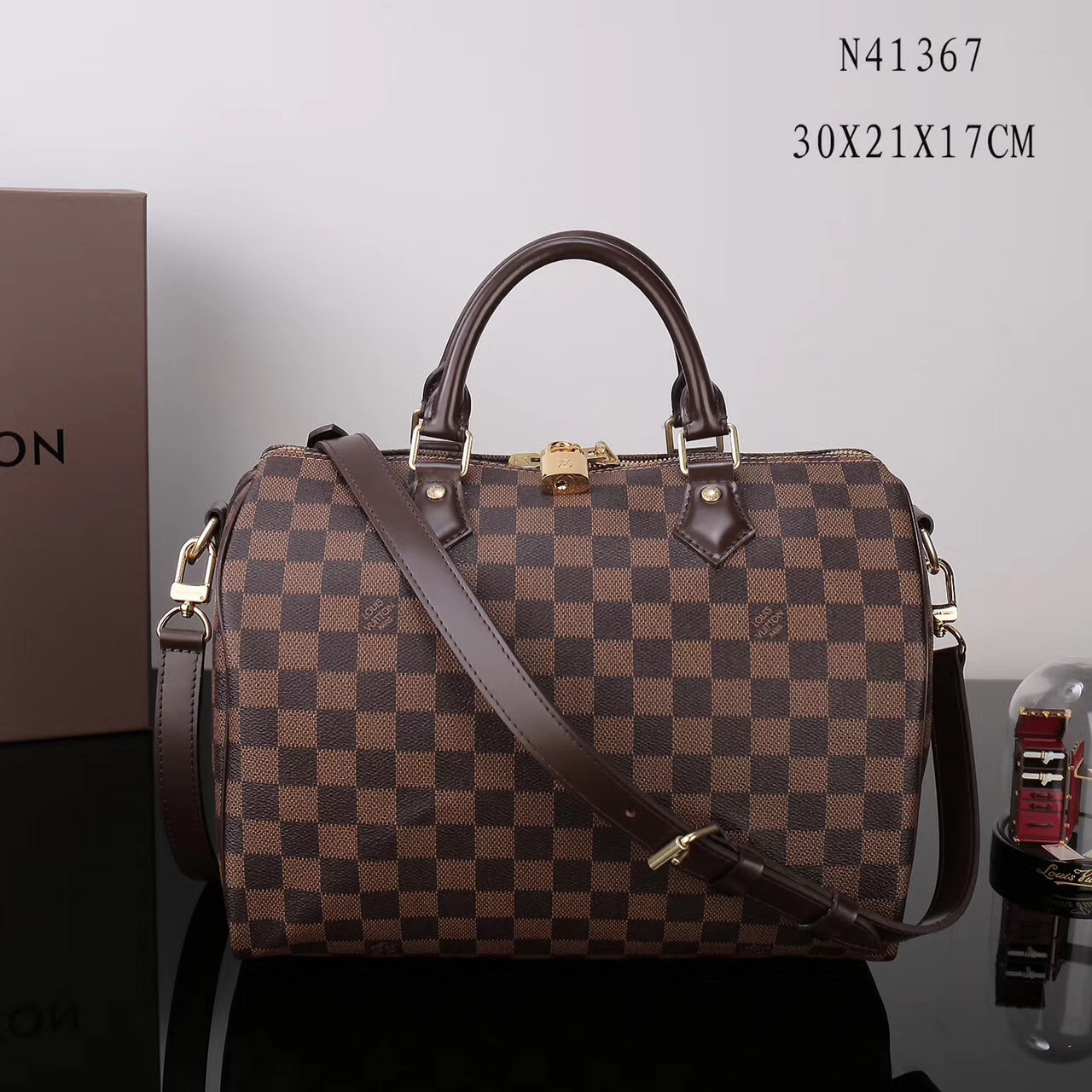 LV Louis Vuitton N41367 Speedy Damier 30 bags Handbags Brown