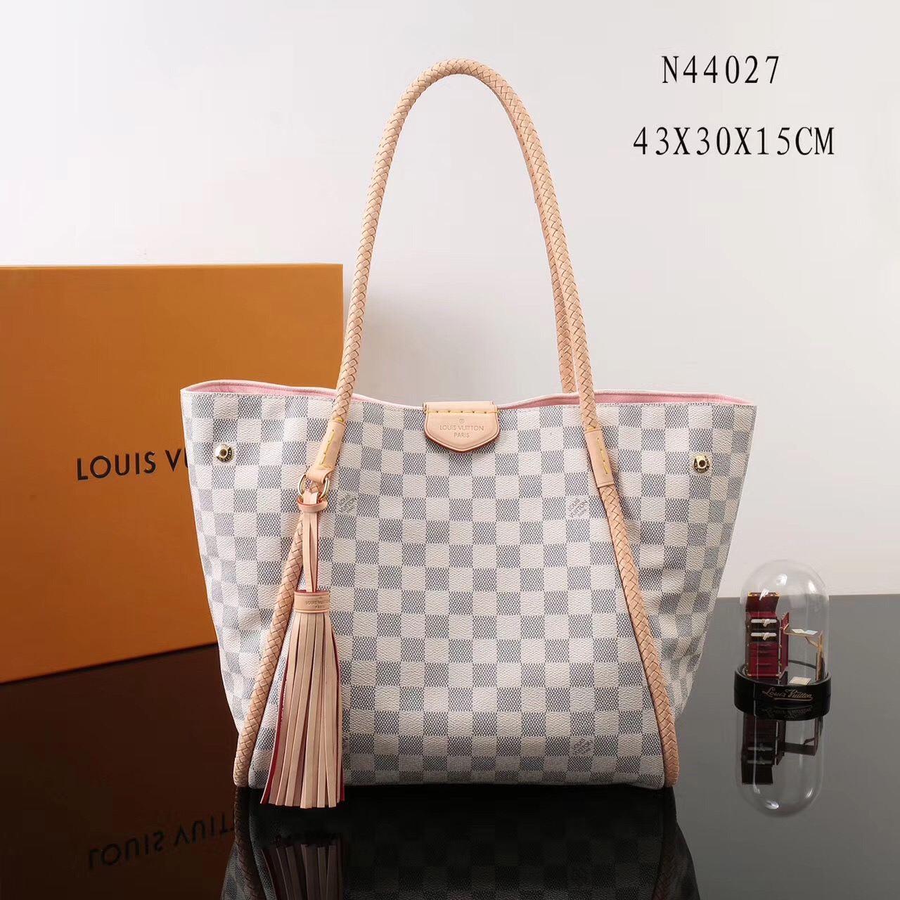 LV Louis Vuitton N44027 Damier Propriano Handbags bags White