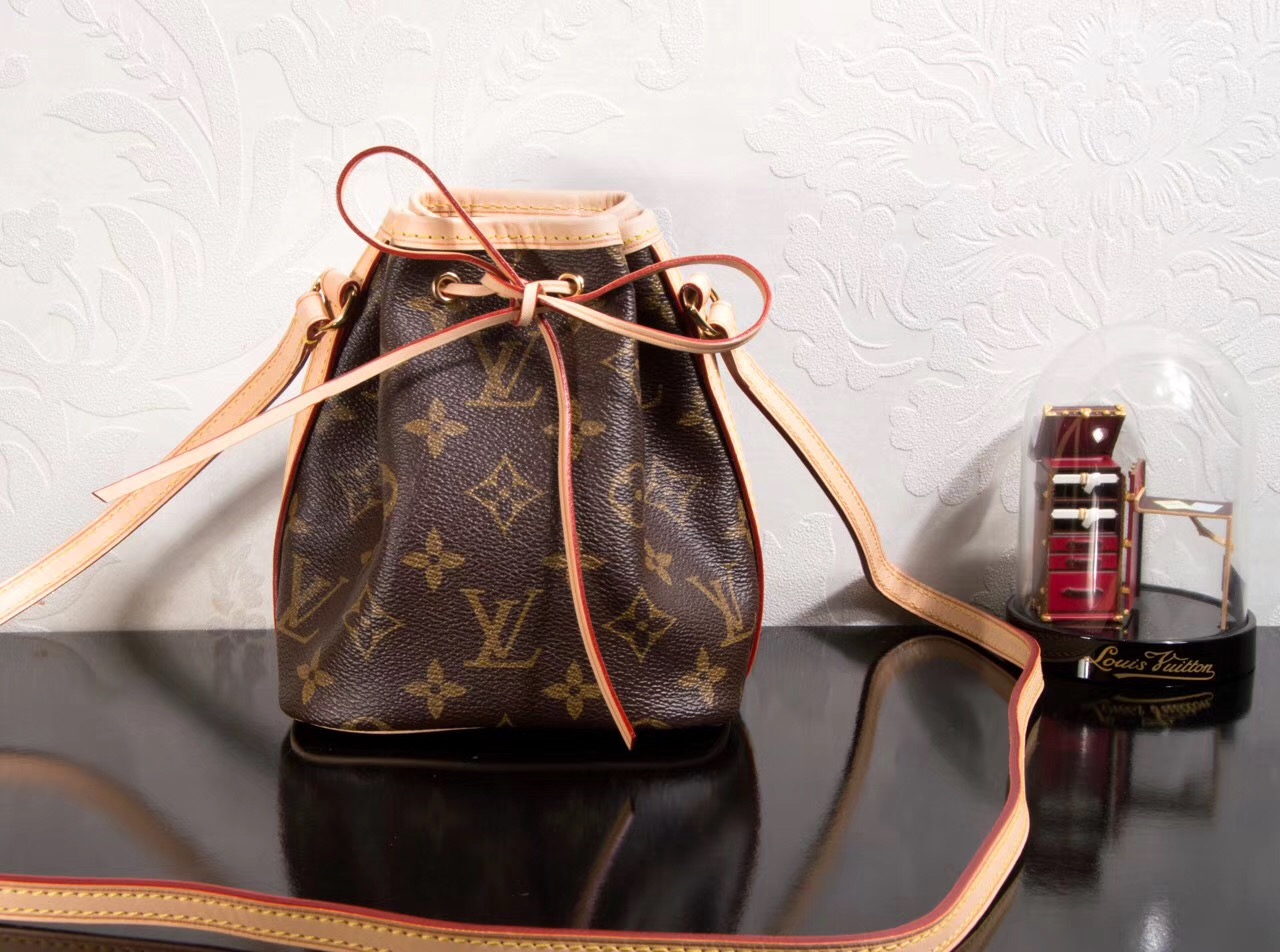 LV Louis Vuitton M41346 Nano Monogram Noe bags Handbags Brown