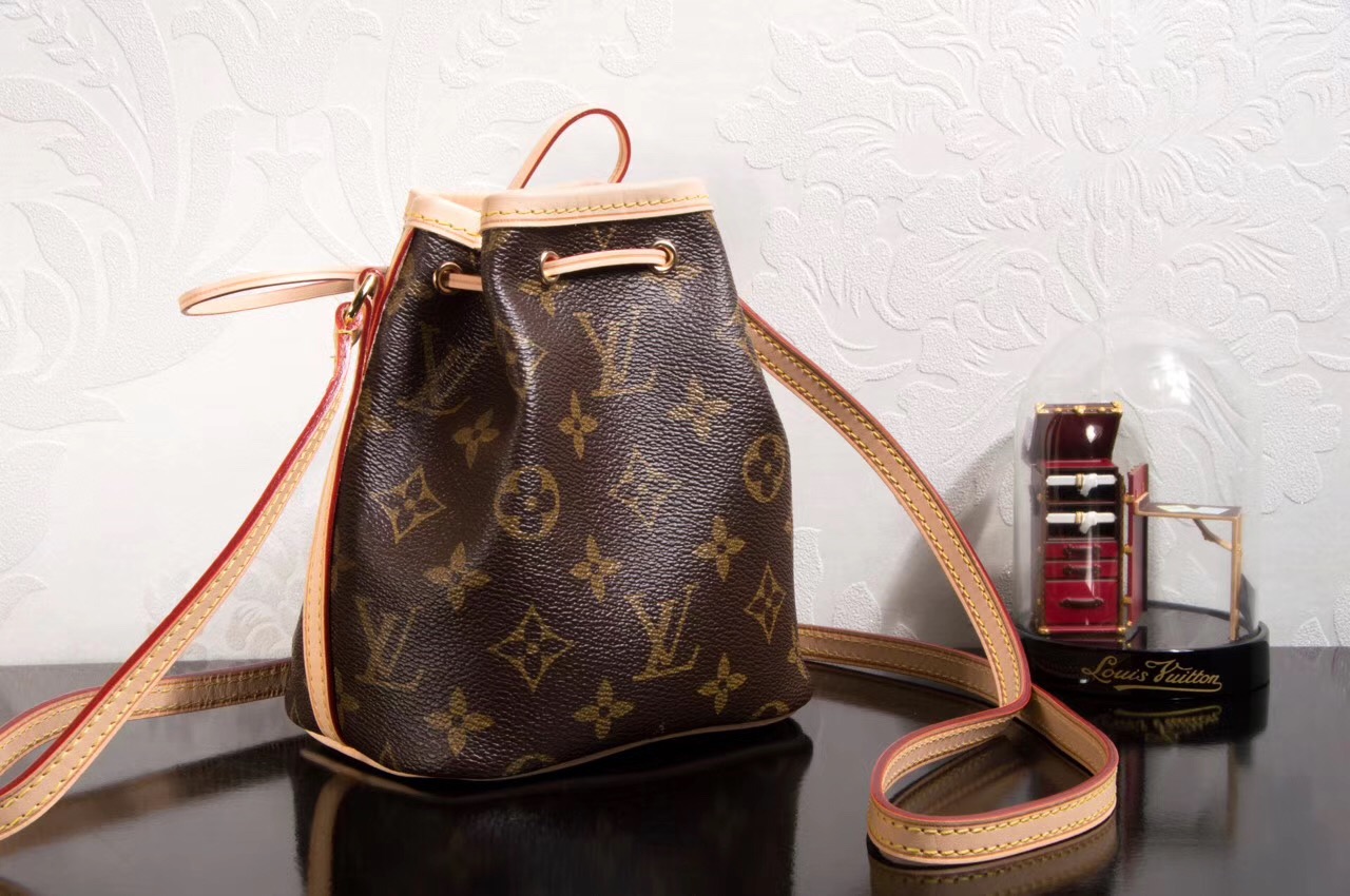 LV Louis Vuitton M41346 Nano Monogram Noe bags Handbags Brown