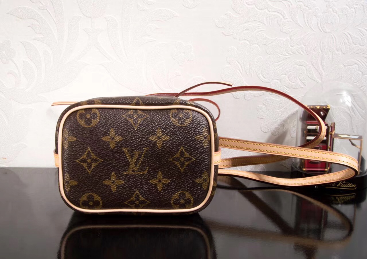 LV Louis Vuitton M41346 Nano Monogram Noe bags Handbags Brown