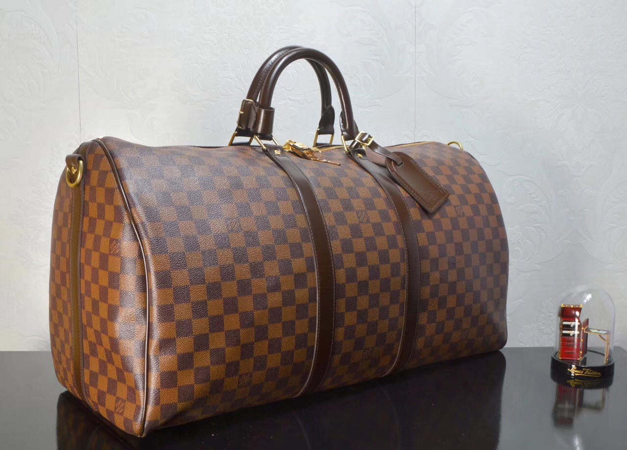 LV Louis Vuitton N41414 Keepall 55 Travelling Handbags Damier bags Brown