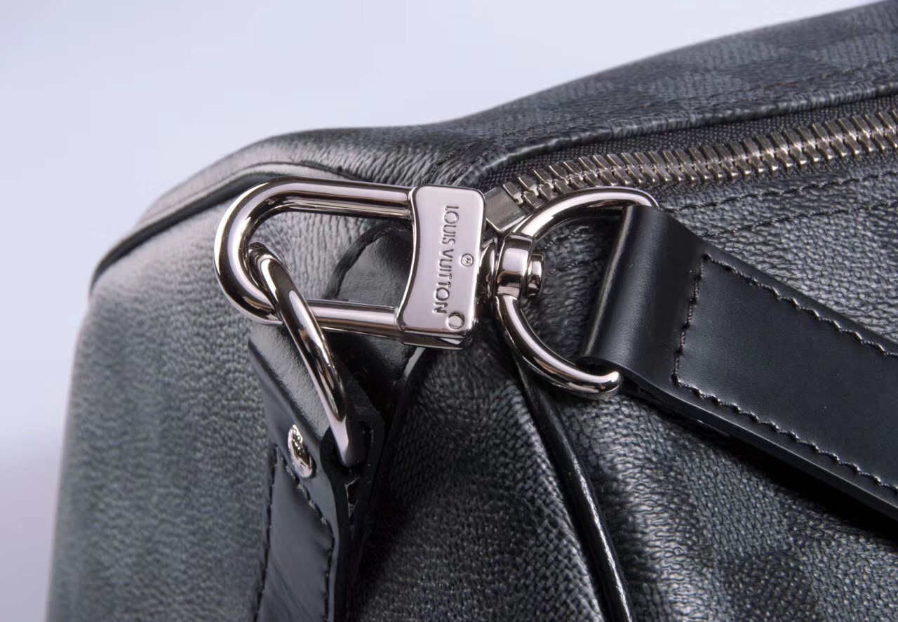 Men LV Louis Vuitton N41413 Keepall 55 Travelling Handbags Damier bags Gray