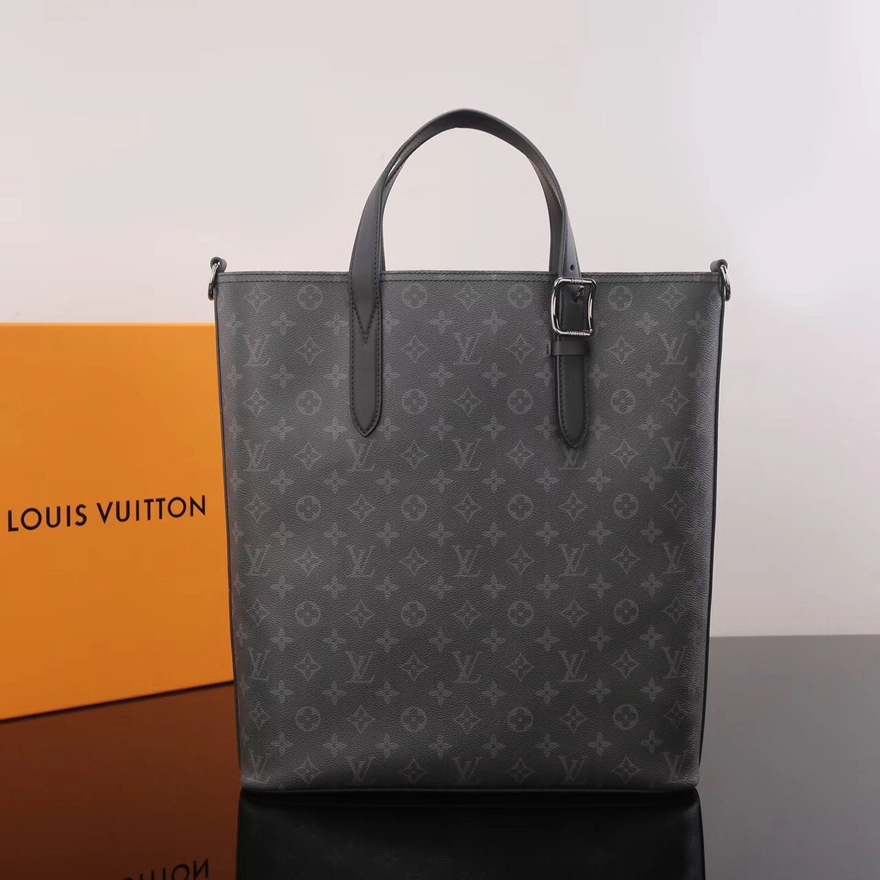 Men LV Louis Vuitton M43421 Apollo Damier Tote Handbags bags Gray