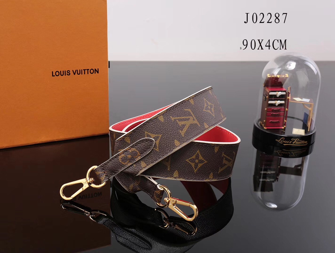 LV Louis Vuitton J02287 Monogram bags Strap 