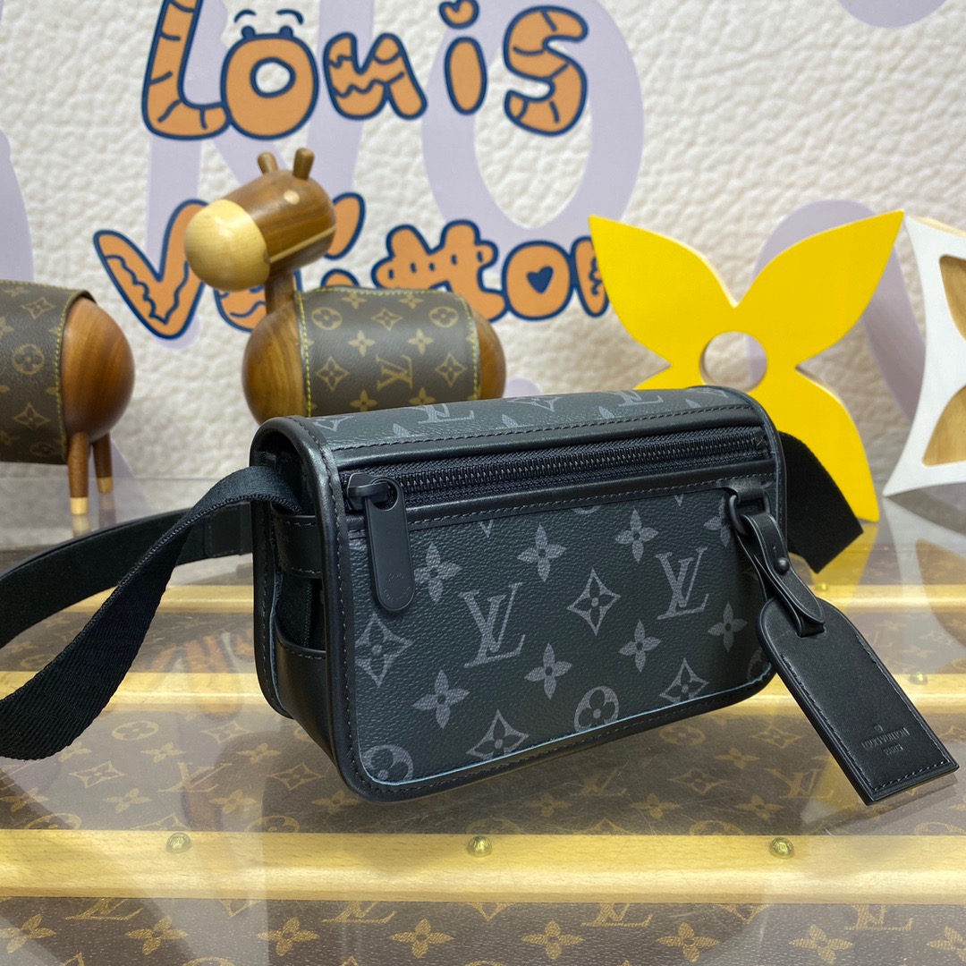 Louis Vuitton LV Men Bosphore Mini Bag Handbag in Monogram Eclipse M12599 