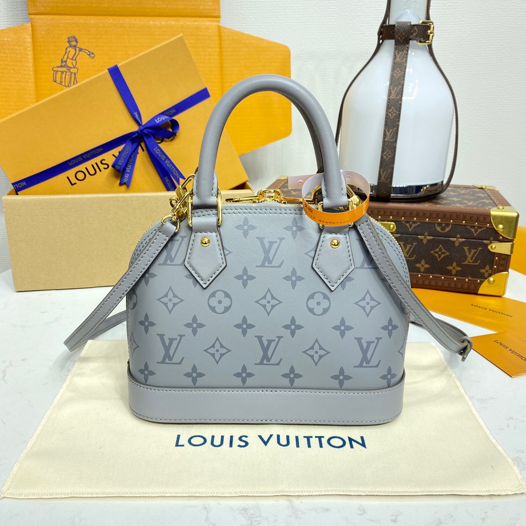 Louis Vuitton LV Monogram Ink Alma BB Bag Handbag M12561 in Gray