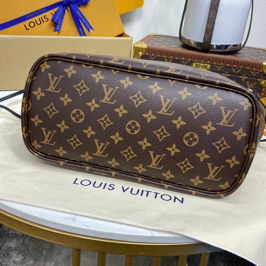 Louis Vuitton LV Neverfull Inside Out MM Bag Handbag M11946 in Black