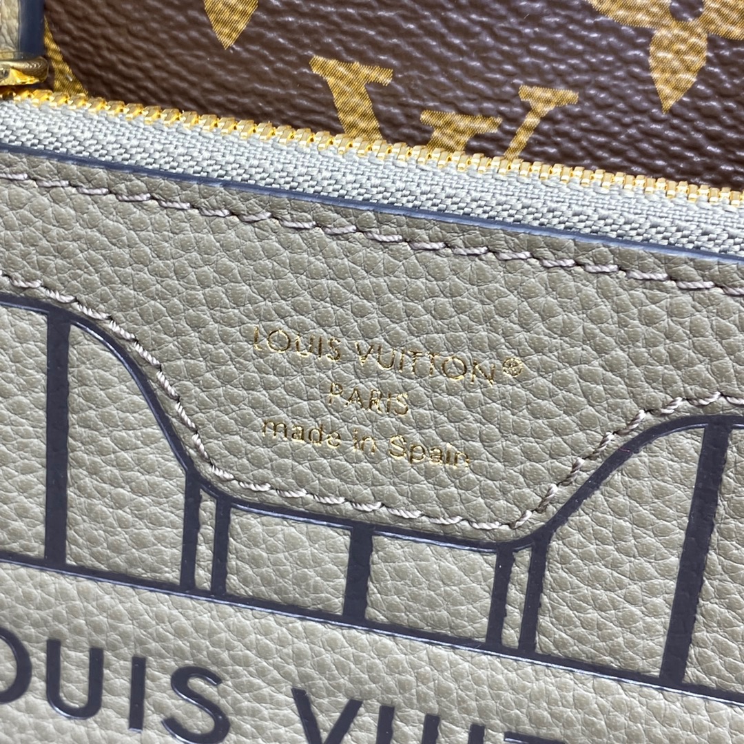 Louis Vuitton LV Neverfull Bandouliere Inside Out BB Bag Handbag M12109 Khaki