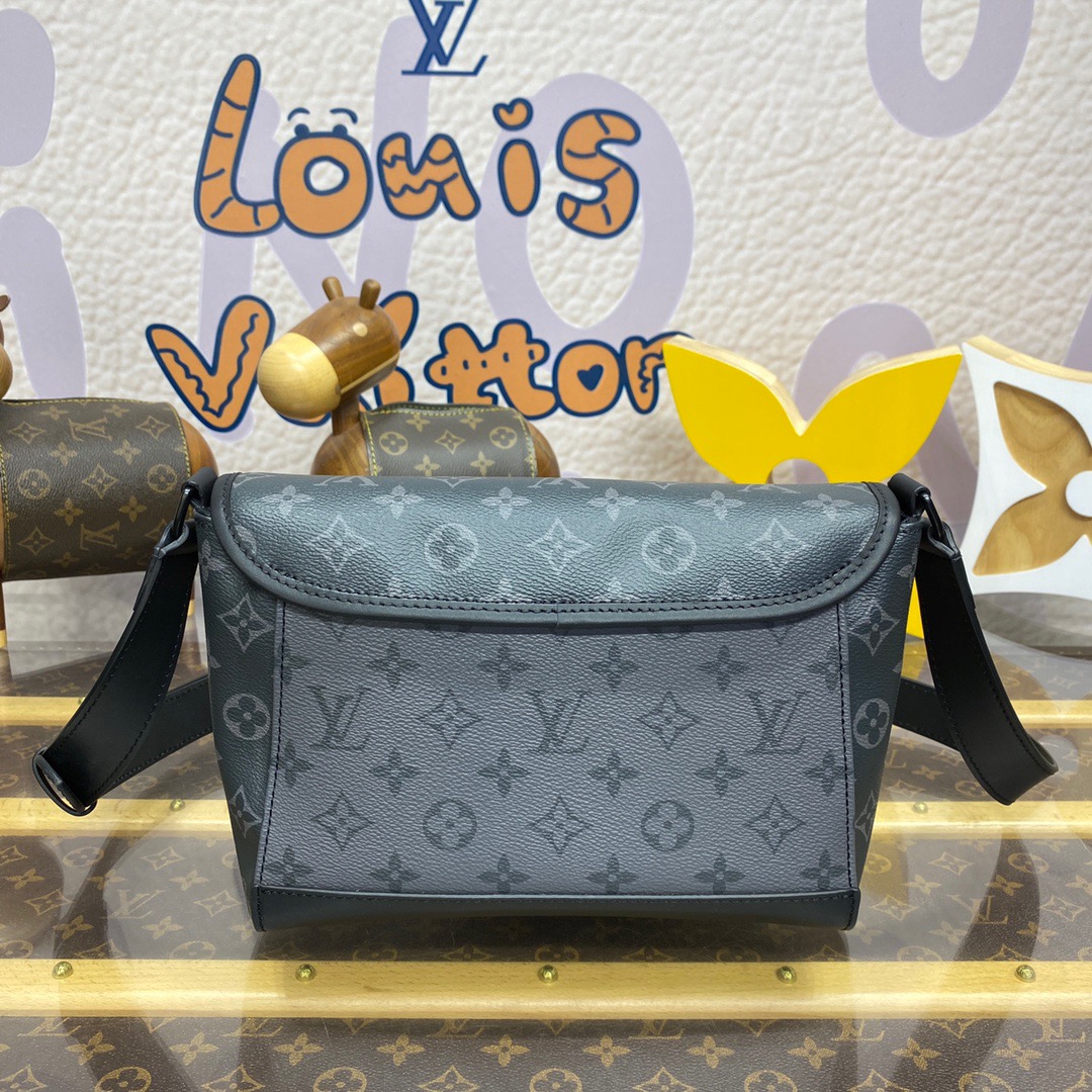 Louis Vuitton LV Men Pulse Mini Bag in Monogram Eclipse Canvas M12806 Black