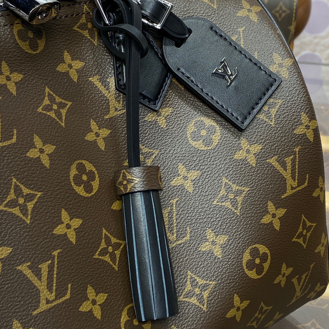 Louis Vuitton LV Monogram Speedy Soft 30 Dark Bag Handbag M12243 