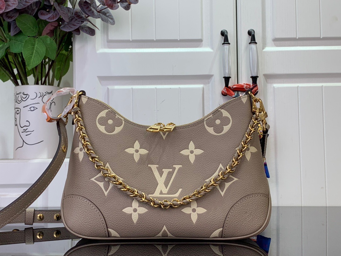 Louis Vuitton LV Monogram Calfskin Boulogne Bag Handbag M12930 Khaki