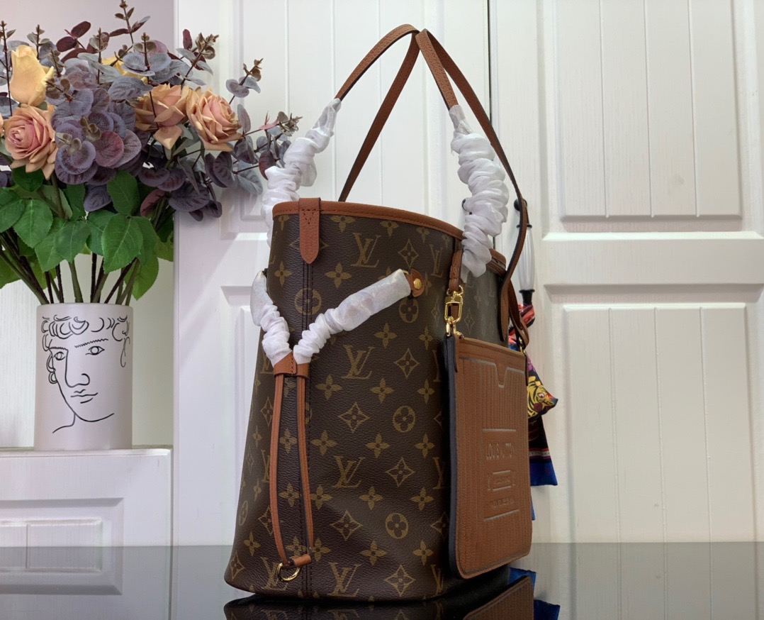 Louis Vuitton LV Neverfull Inside Out MM Bag Handbag M12061 in Brown