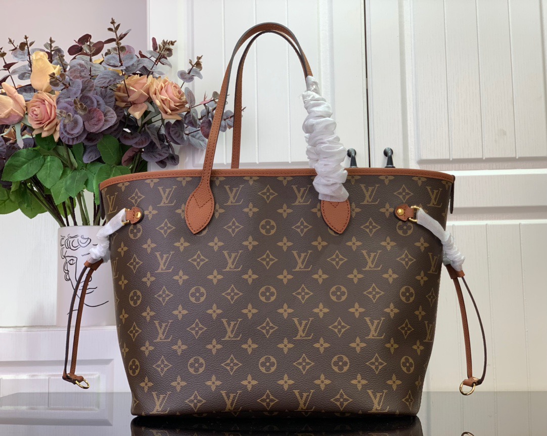 Louis Vuitton LV Neverfull Inside Out MM Bag Handbag M12061 in Brown