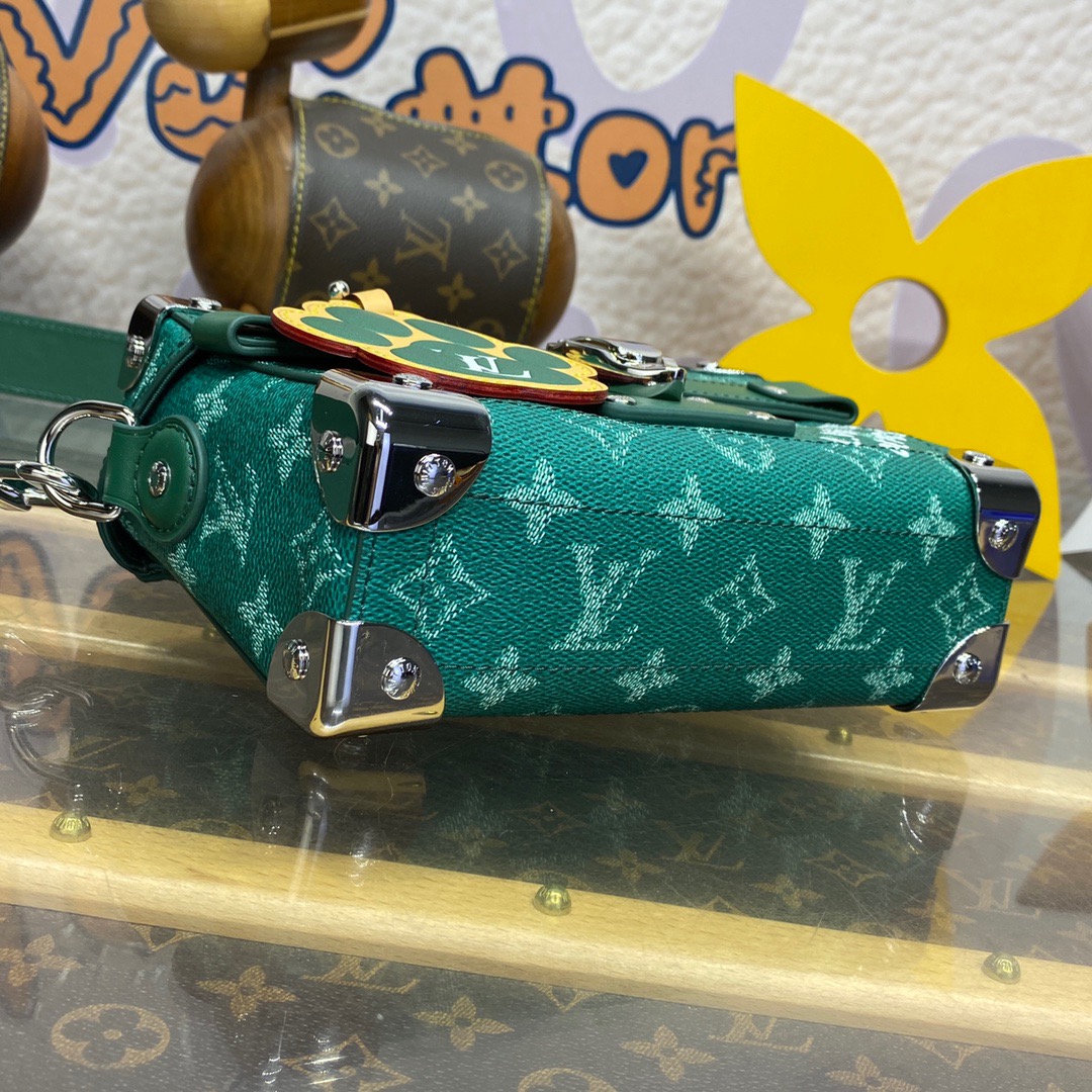 Louis Vuitton LV Men Monogram Soul Trunk Bag Handbag M12686 Green