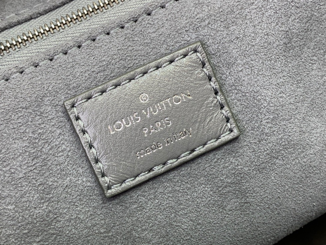 Louis Vuitton LV Lambskin Carryall Cargo Small Bag Handbag M12579 Gray