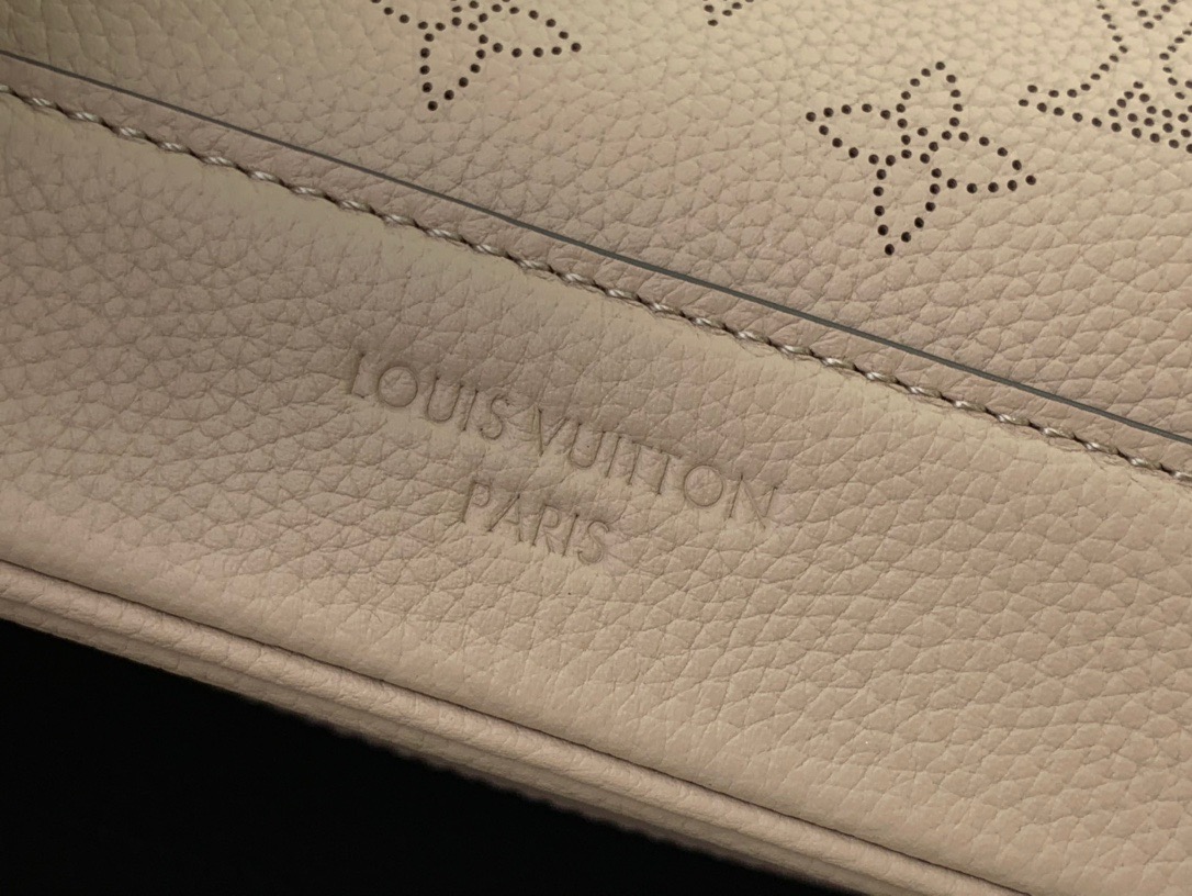 Louis Vuitton LV Real Leather Flore Bag Handbag M12140 Khaki