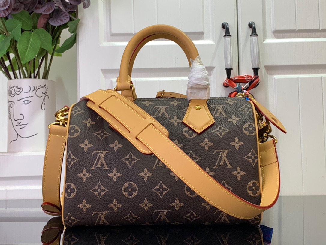 Louis Vuitton LV Monogram Speedy P9 Bandouliere 25 Bag Handbag M24443 Brown