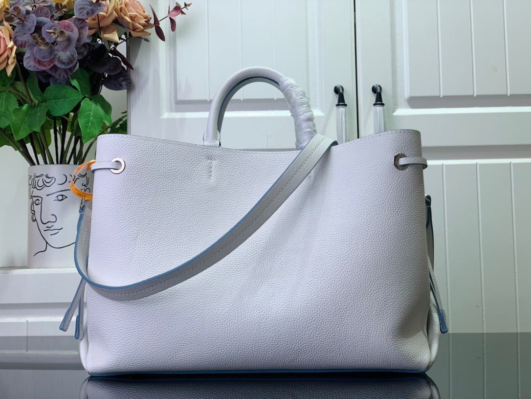 Louis Vuitton LV Calfskin Bella Tote Bag Handbag M11733 White