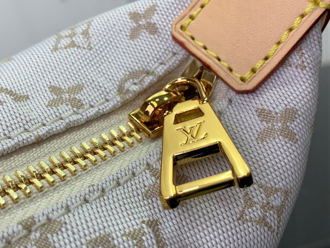 Louis Vuitton LV Monogram Hills Pochette Bag Handbag M12433 Cream