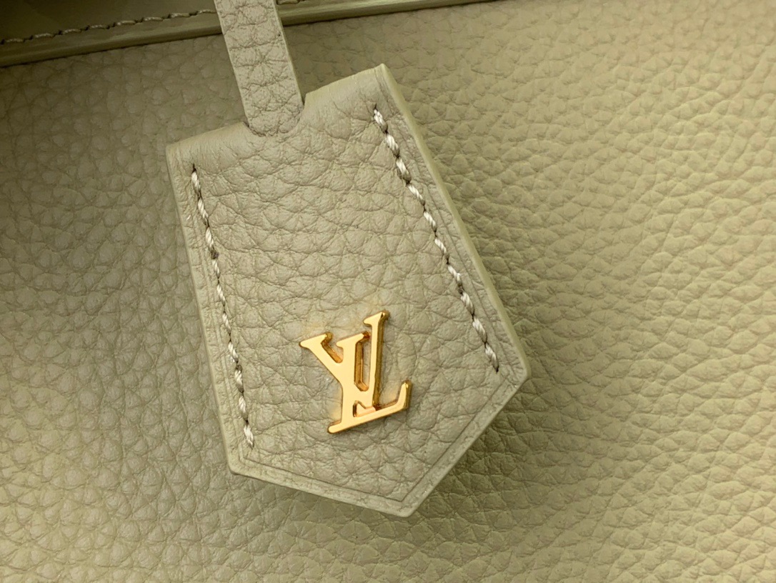 Louis Vuitton LV Calfskin Lock it Medium Tote Bag Handbag M11214 Green