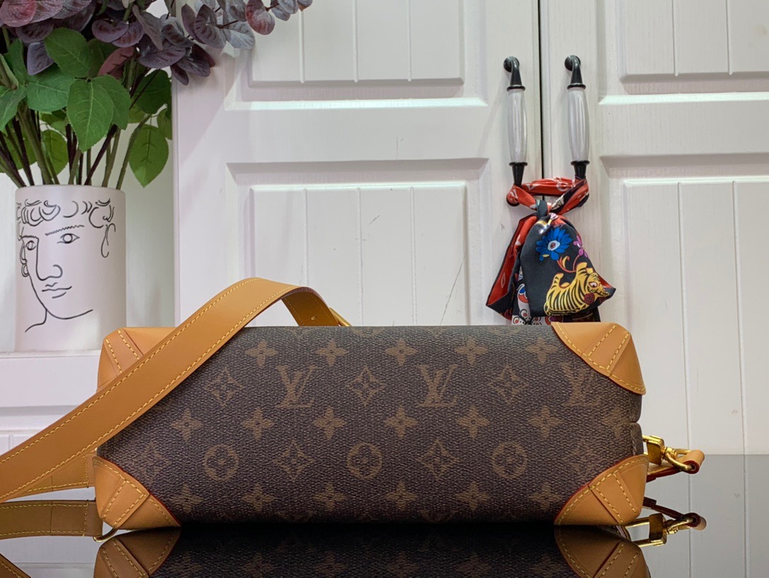 Louis Vuitton LV Men Monogram Steamer Crossbody Bag Handbag M11533 Brown