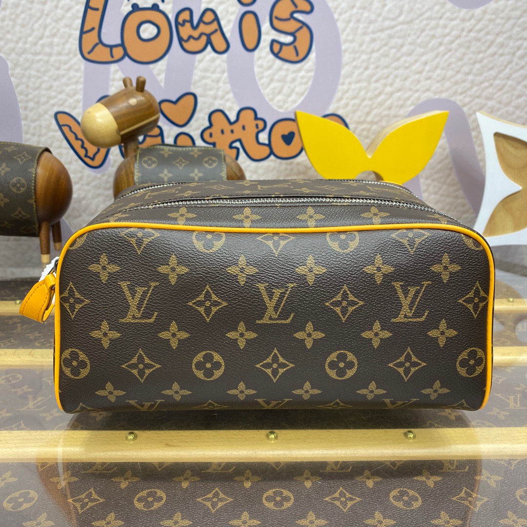 Louis Vuitton LV Monogram Dopp Kit Toiletry Bag Pouch M12643 Yellow