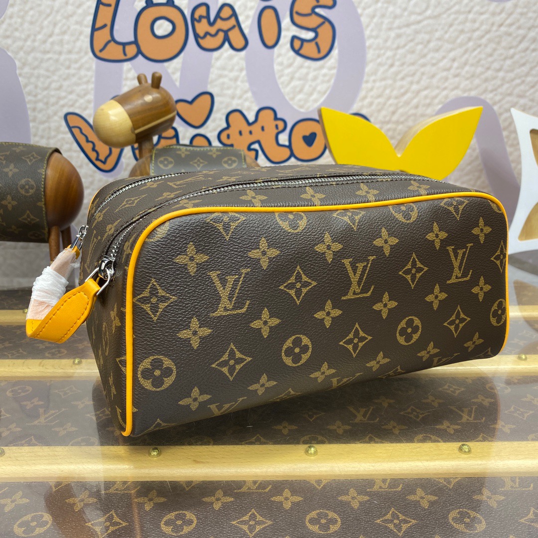 Louis Vuitton LV Monogram Dopp Kit Toiletry Bag Pouch M12643 Yellow