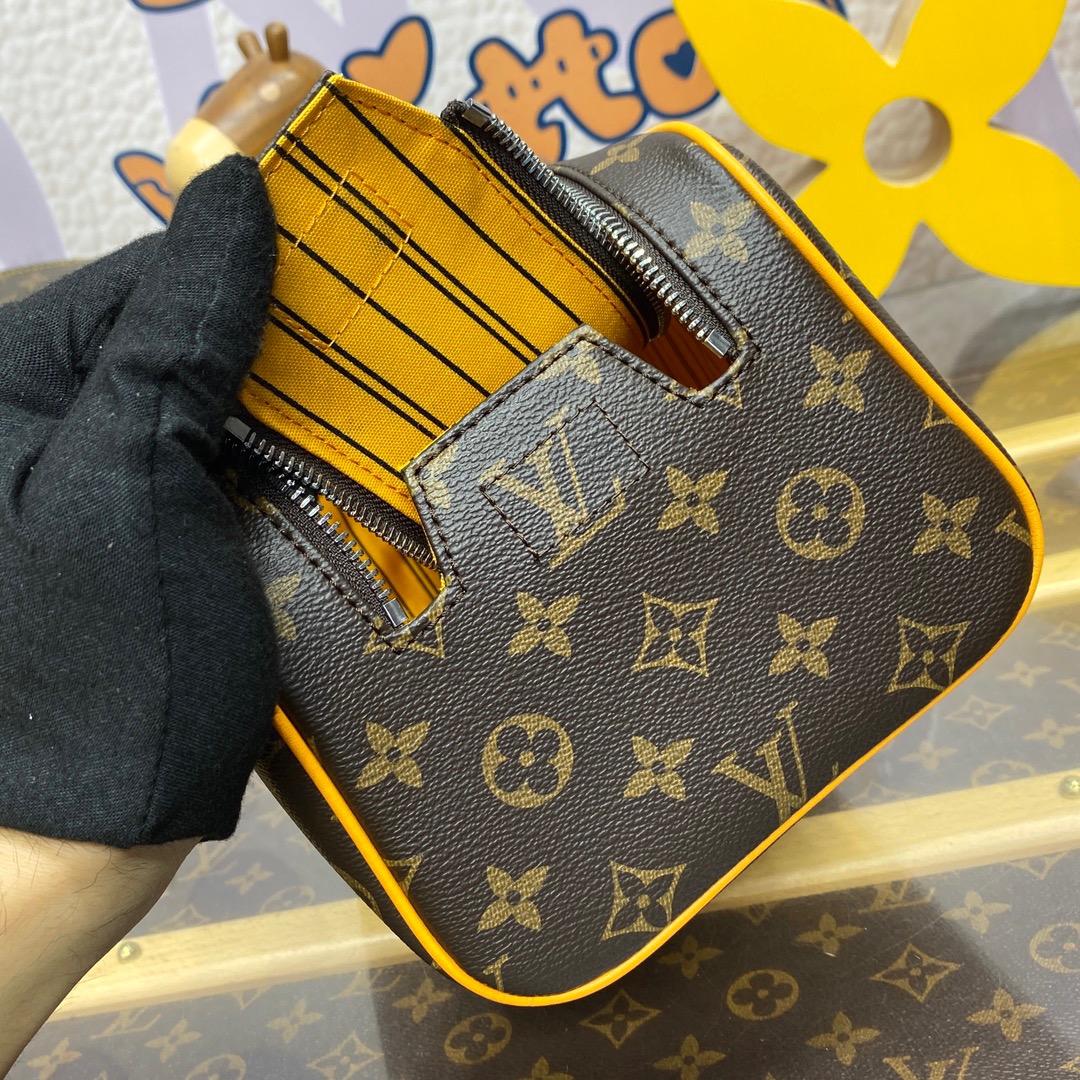 Louis Vuitton LV Monogram Dopp Kit Toiletry Bag Pouch M12643 Yellow